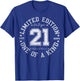 Retro One Of a Kind Shirts Women 2025 21 Year Old Gifts Vintage 2004 Limited Edition -Adults Black Small Classic Fit Short Sleeve Number Letter Print 21st Birthday Gift T-Shirt - T-Shirt | Royal