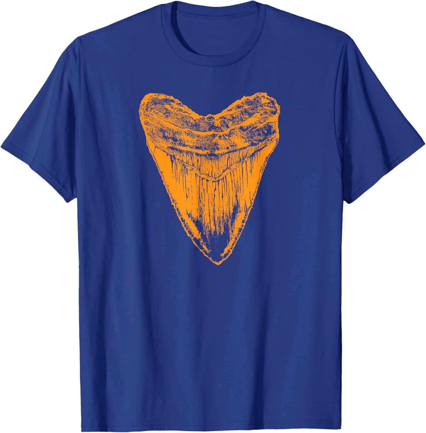 Fossil Megalodon tooth T-Shirt - T-Shirt | Royal