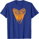 Fossil Megalodon tooth T-Shirt - T-Shirt | Royal
