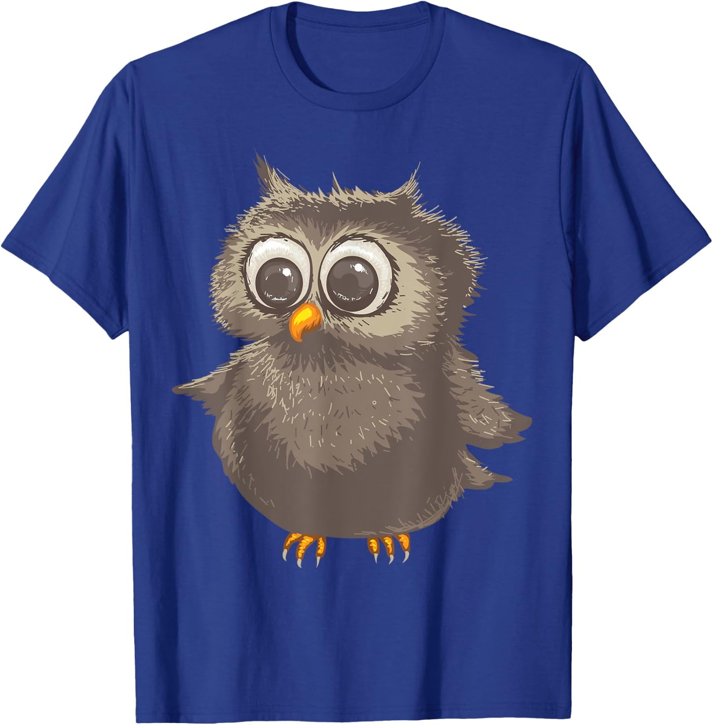 Funny Brown Owl | Cool Happy Big Owl Lovers Gift T-Shirt - T-Shirt | Royal