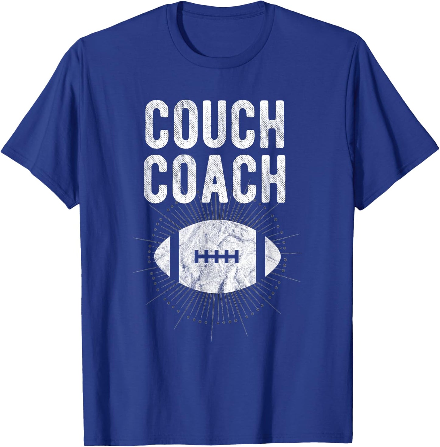Couch Coach Football T-Shirt - T-Shirt | Royal