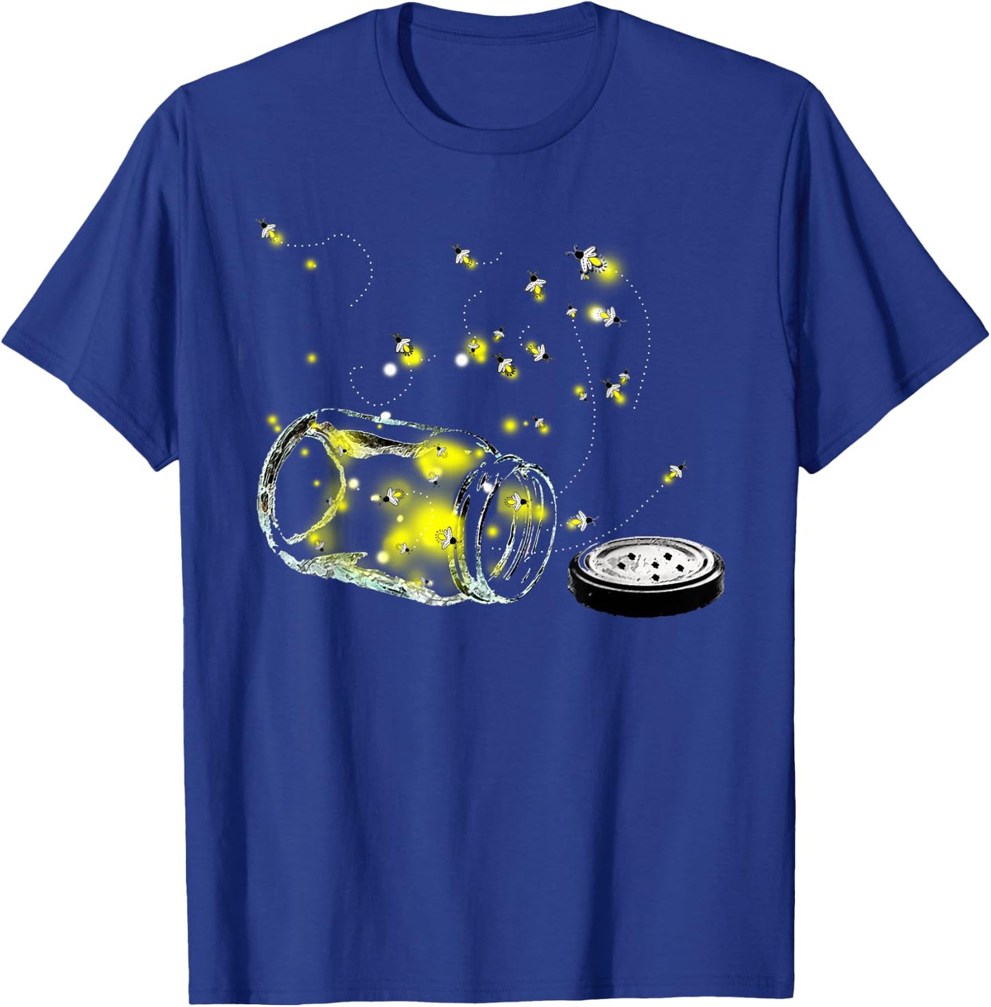 Fireflies Escaping The Mason Jar Trendy T-Shirt - T-Shirt | Royal