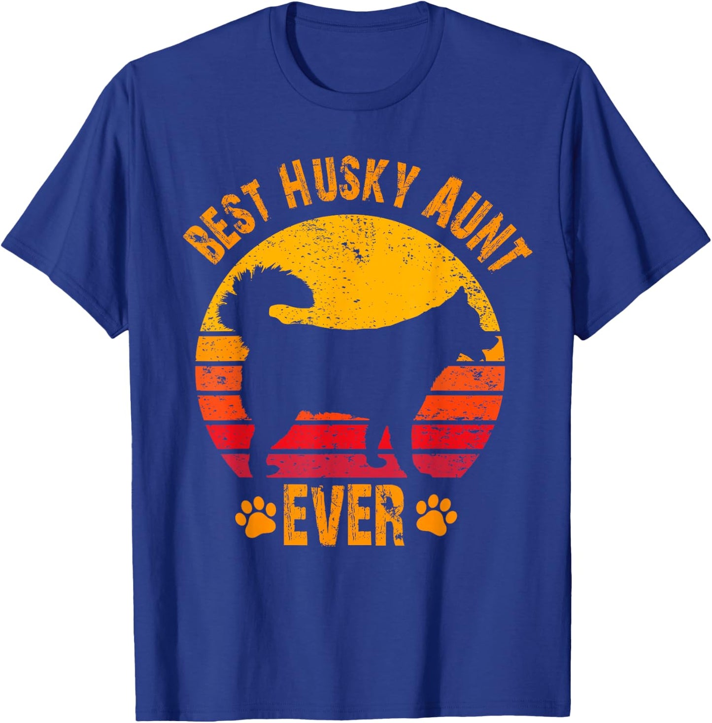 Best Husky Aunt Ever Funny Gift Auntie T-Shirt - T-Shirt | Royal