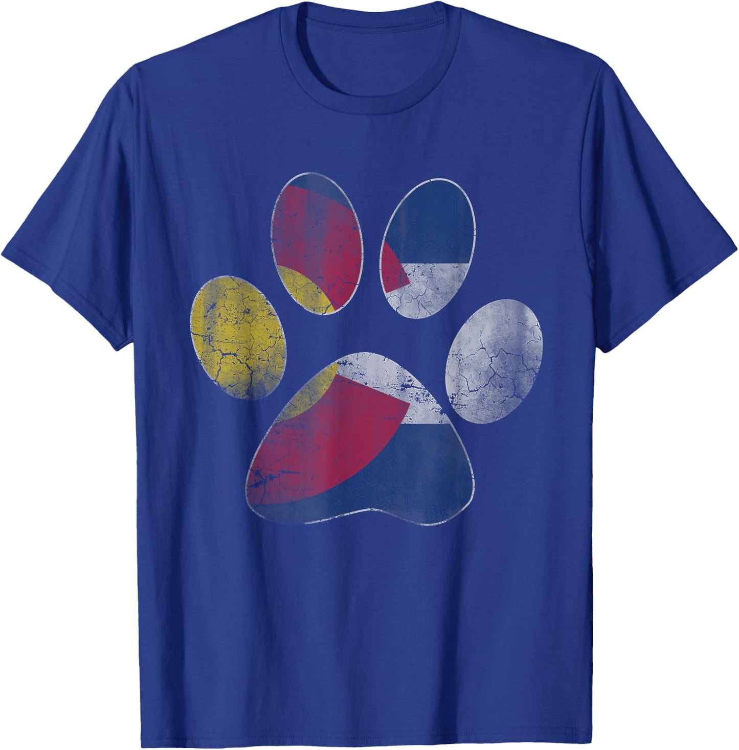 Colorado Flag Dog Lover Men Women Kids T-Shirt - T-Shirt | Royal