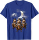 Funny Three Groundhog Moon 3 Groundhog Head Groundhog Day T-Shirt - T-Shirt | Royal