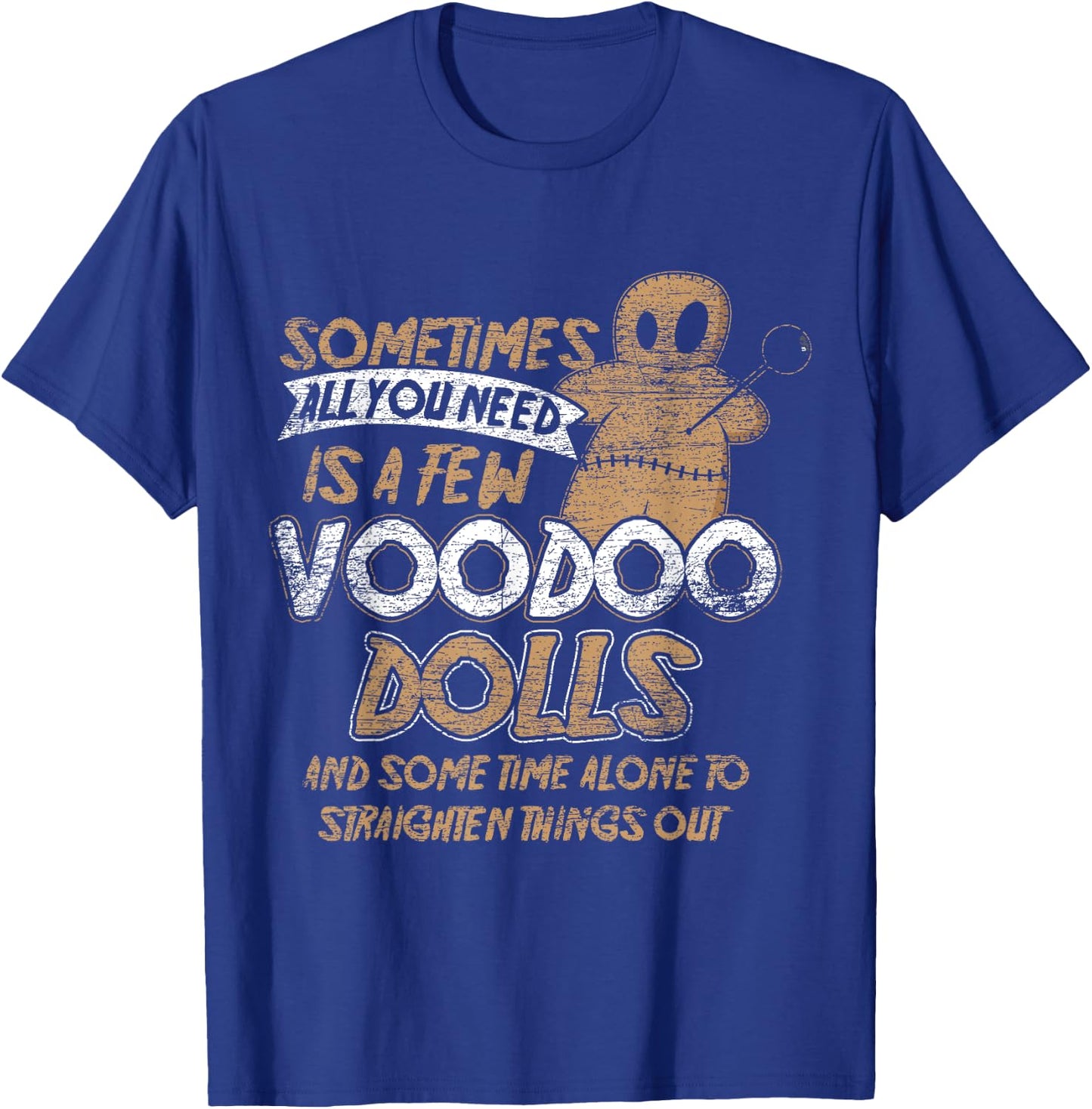 Doll Costume Gift Scary Karma Voodoo Halloween T-Shirt - T-Shirt | Royal