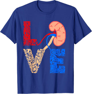 Kidney Organ Donation Dialysis Patient Nephrology Urology T-Shirt - T-Shirt | Royal