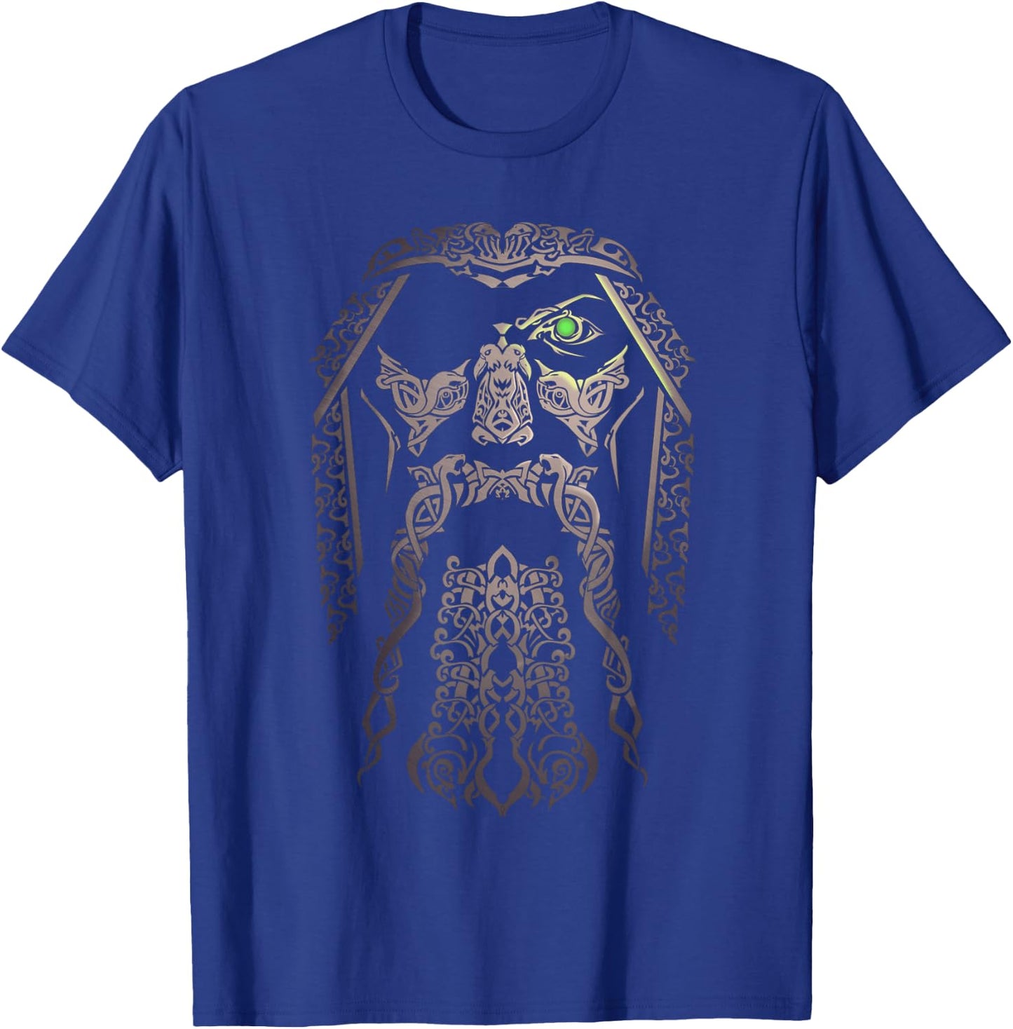 Odin Viking | Gift Vikingcostume Odinism Raven Beard T-Shirt - T-Shirt | Royal