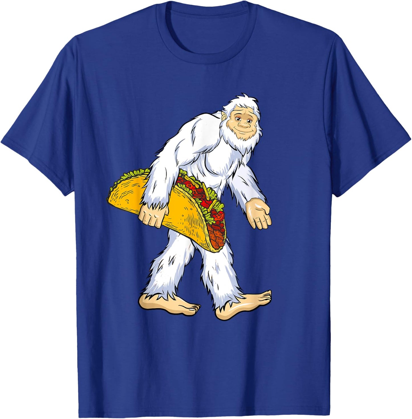 Yeti I Believe Lover Funny Monster Ape Man Tacos Snowman T-Shirt - T-Shirt | Royal