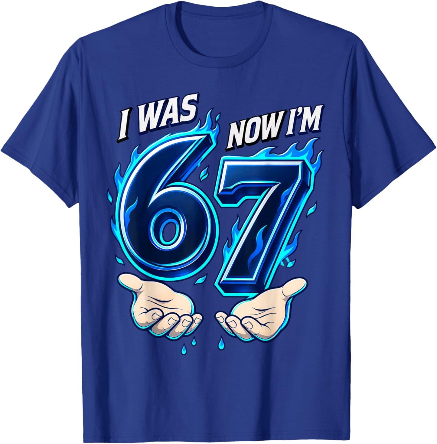 I was 6 Now I'm 7 7th Birthday 6 7 Meme Boys T-Shirt - T-Shirt | Royal