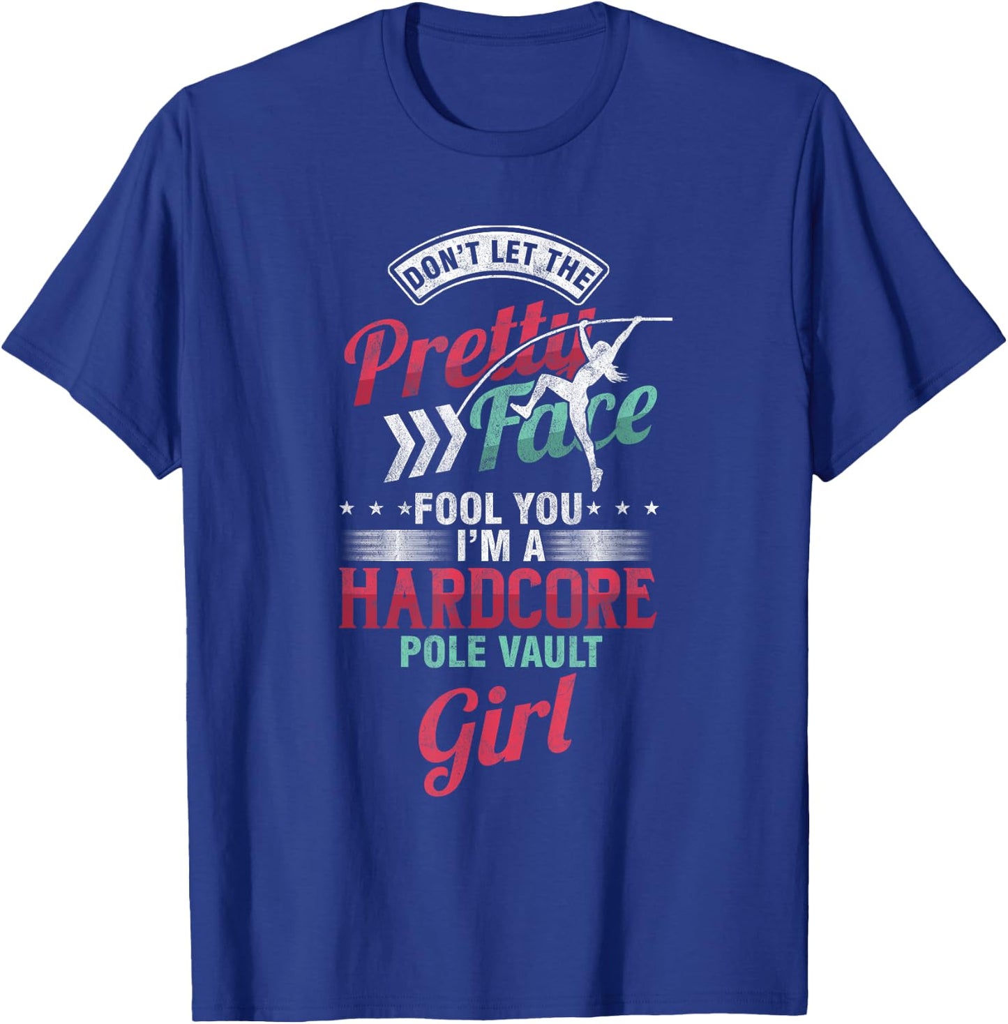 Vaulter Women Hardcore Pole Vault Girl T-Shirt - T-Shirt | Royal
