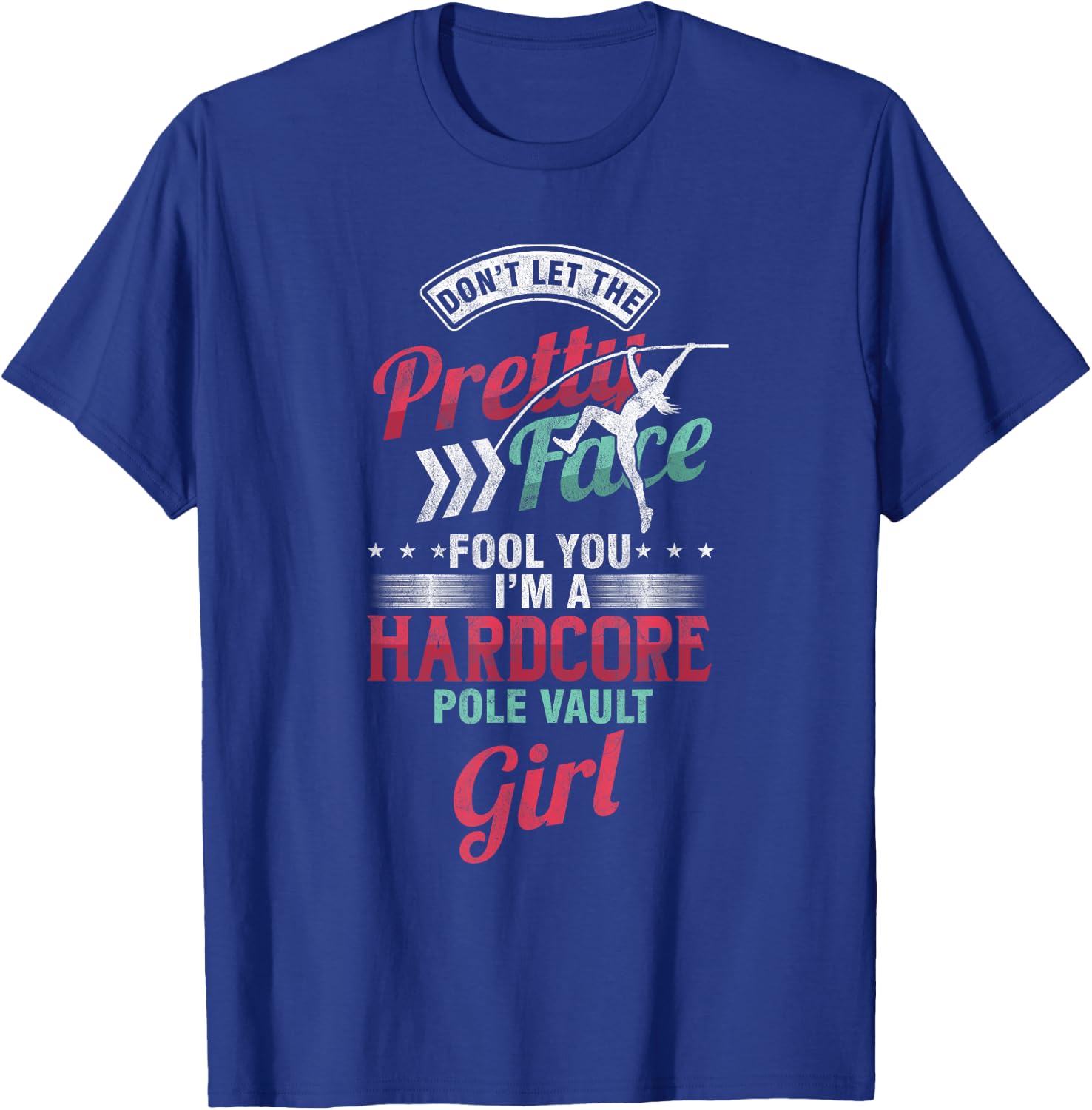 Vaulter Women Hardcore Pole Vault Girl T-Shirt - T-Shirt | Royal