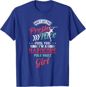 Vaulter Women Hardcore Pole Vault Girl T-Shirt - T-Shirt | Royal