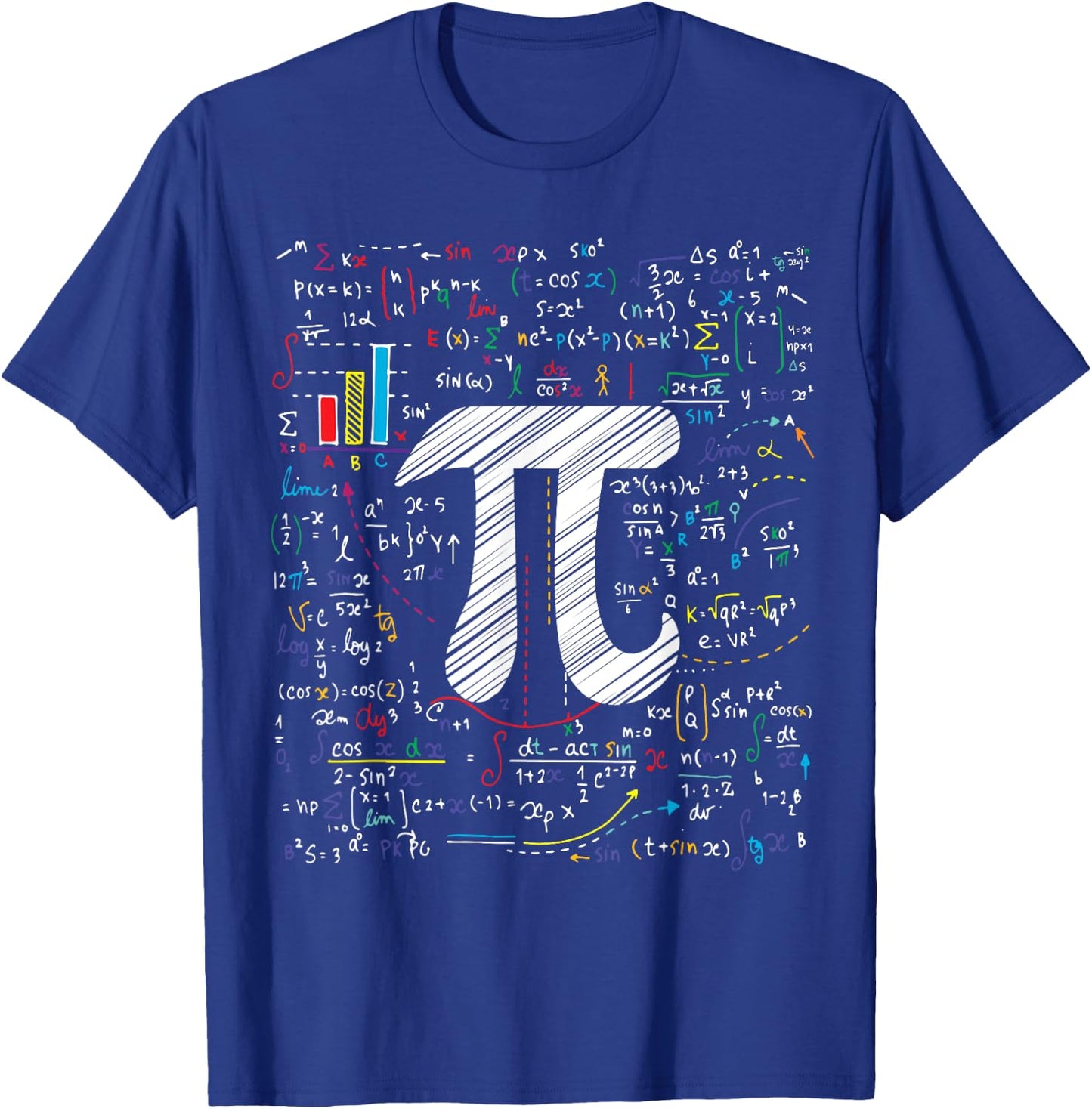 Pi Day Math Equation Math Teacher Student Geek Gifts Women Girls Kids T-Shirt - T-Shirt | Royal