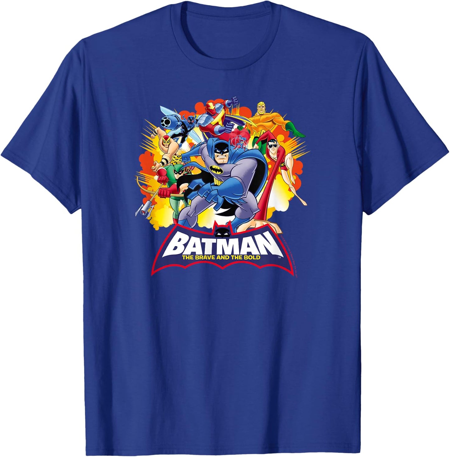 Batman: The Brave and the Bold Explosive Heroes T Shirt T-Shirt - T-Shirt | Royal