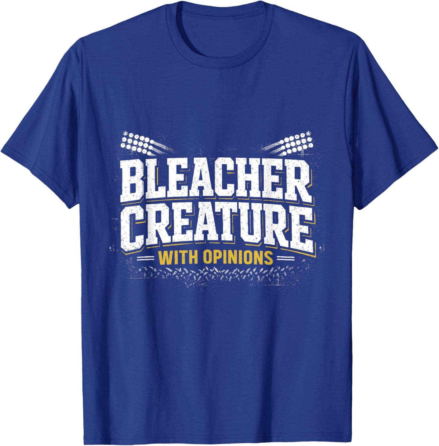 Bleacher Creature with Opinions Sports Fan Stadium Youth Kid T-Shirt - T-Shirt | Royal