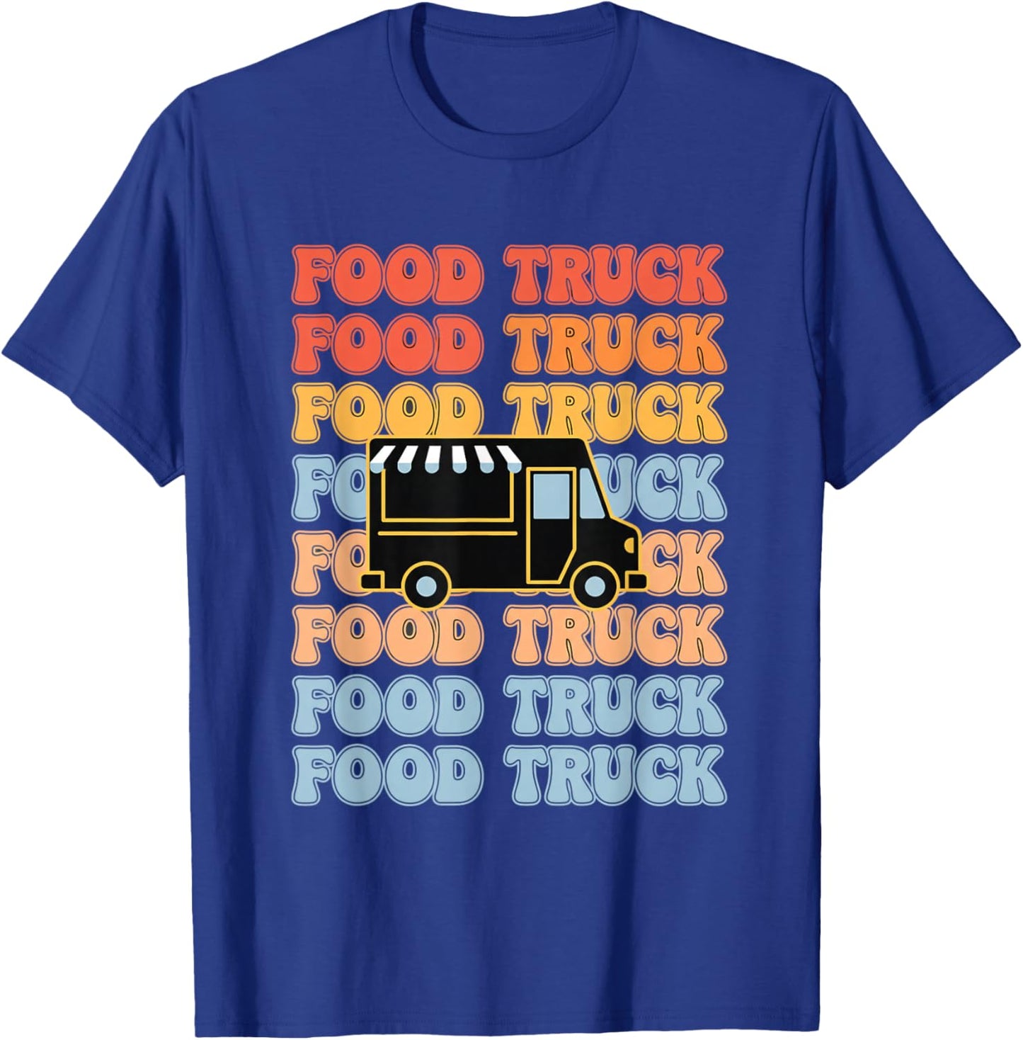 Food Truck Big Machines & Trucks Food Truck Kids T-Shirt - T-Shirt | Royal
