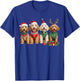 Goldendoodle Christmas Golden Doodle Pajamas Girls T-Shirt - T-Shirt | Royal