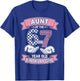 Aunt 67 Birthday 7 Years Old Ribbon Leopard Family Matching T-Shirt - T-Shirt | Royal