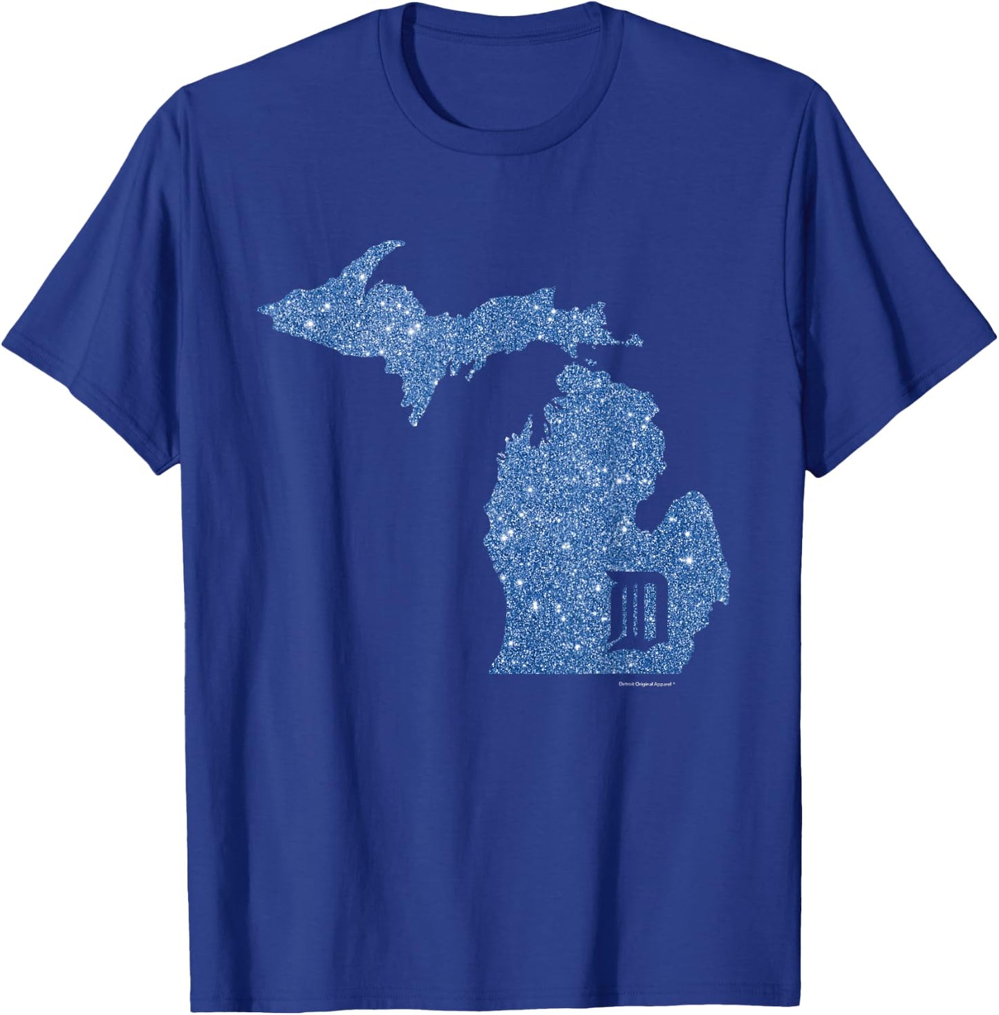 Detroit Michigan Shirt - Motor City "D" Mitten T-Shirt - T-Shirt | Royal