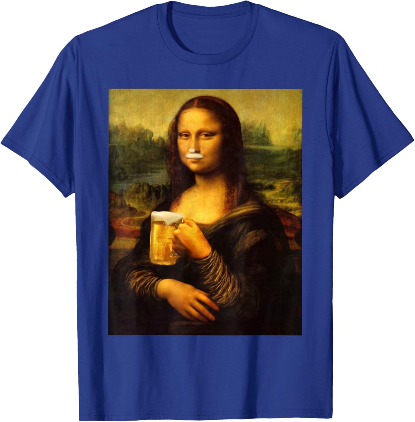 Mona Lisa Beer Hacken, Men, Shirt Women T-Shirt - T-Shirt | Royal