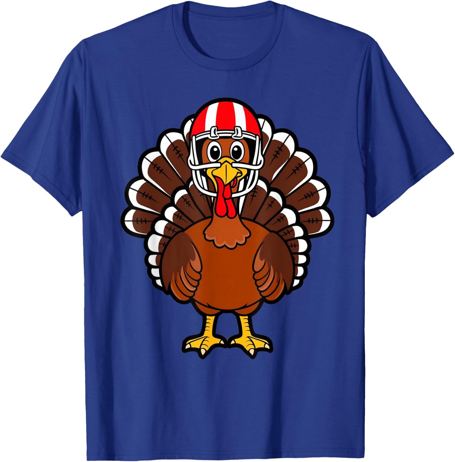 Thanksgiving Football Player for Children, Toddler Boys T-Shirt - T-Shirt | Royal