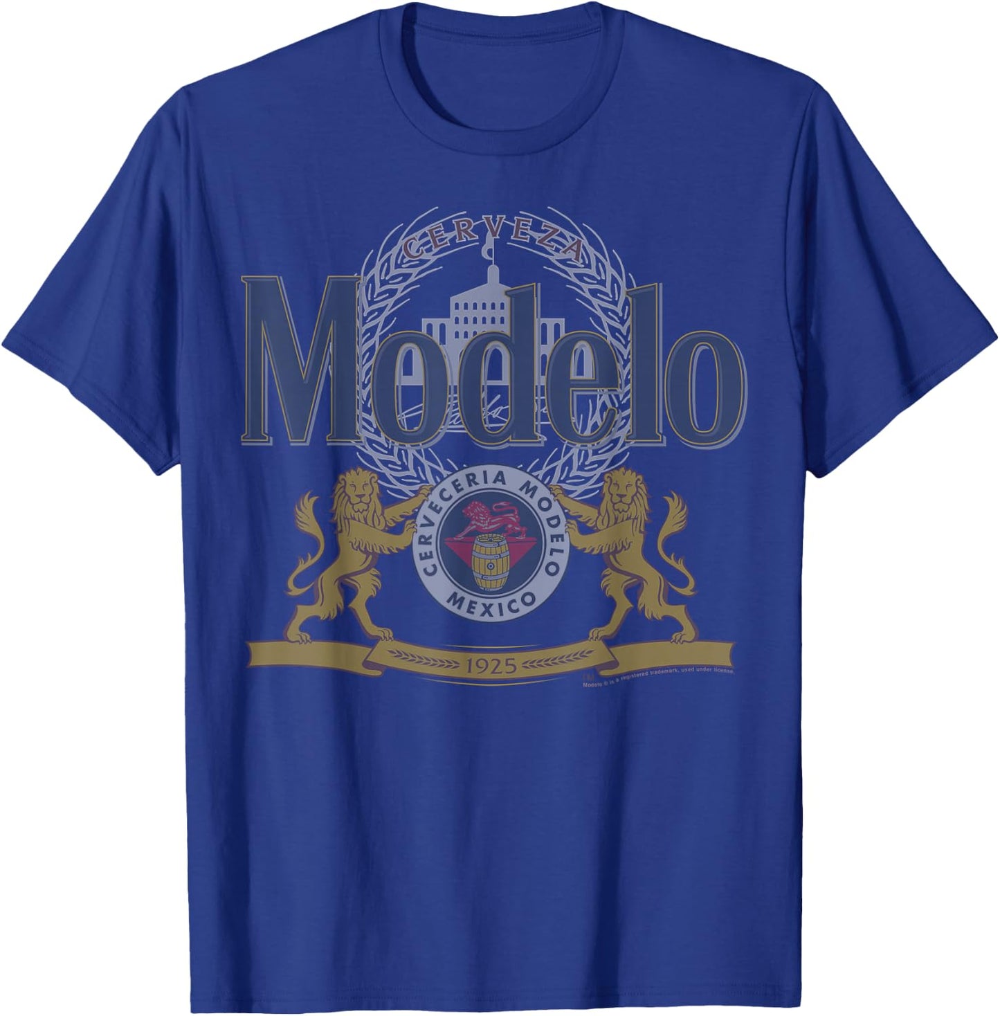 Officially Licensed Modelo Classic Casual T-Shirt - T-Shirt | Royal