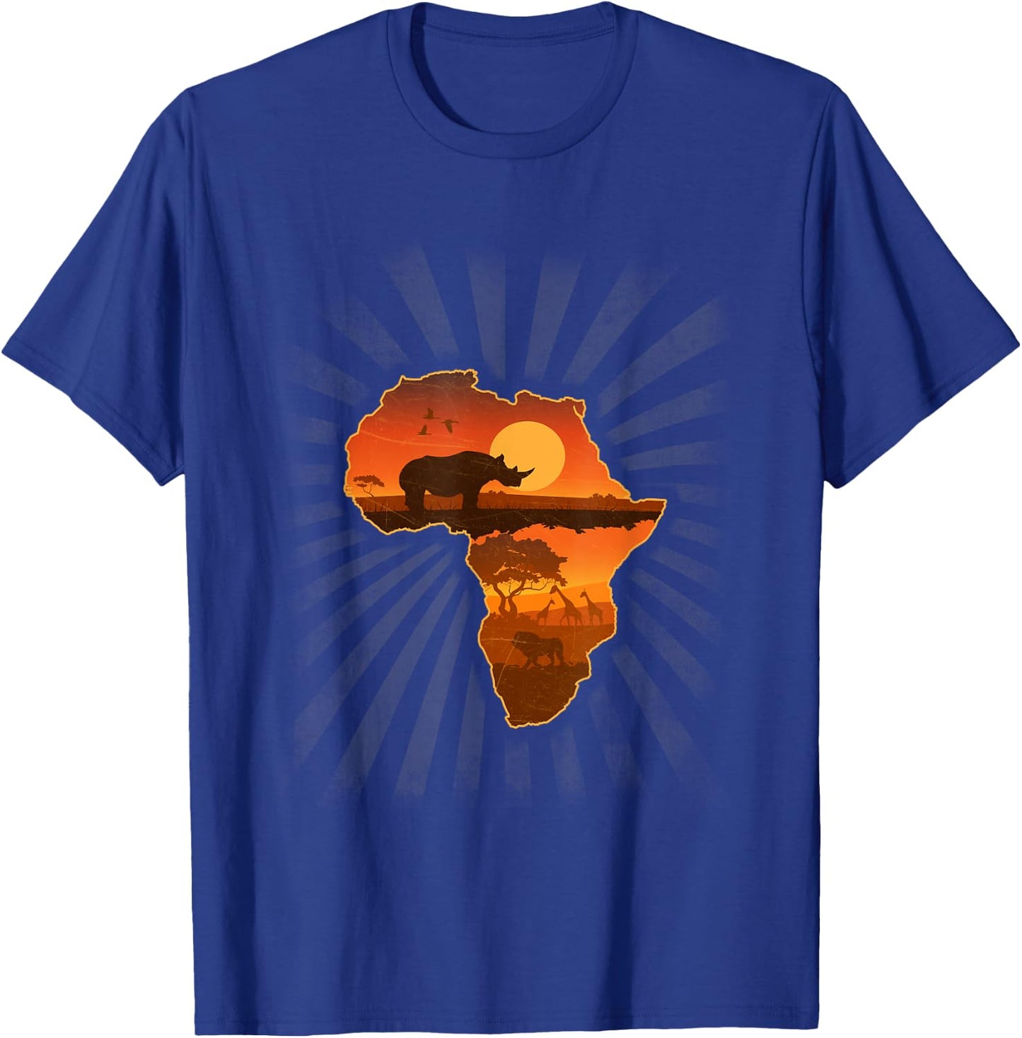 African Wildlife and Safari Sunset Shirt T-Shirt - T-Shirt | Royal