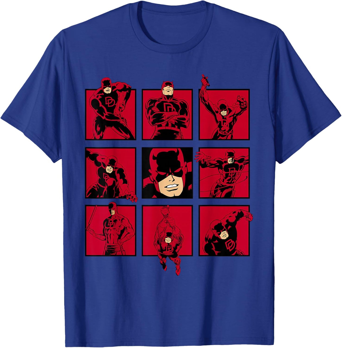 Marvel Comics Retro Classic Daredevil The Man with No Fear T-Shirt - T-Shirt | Royal