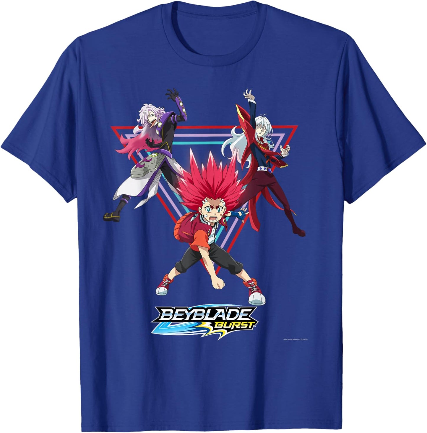 Beyblade Burst Turbo Triangle Group Small T-Shirt - T-Shirt | Royal