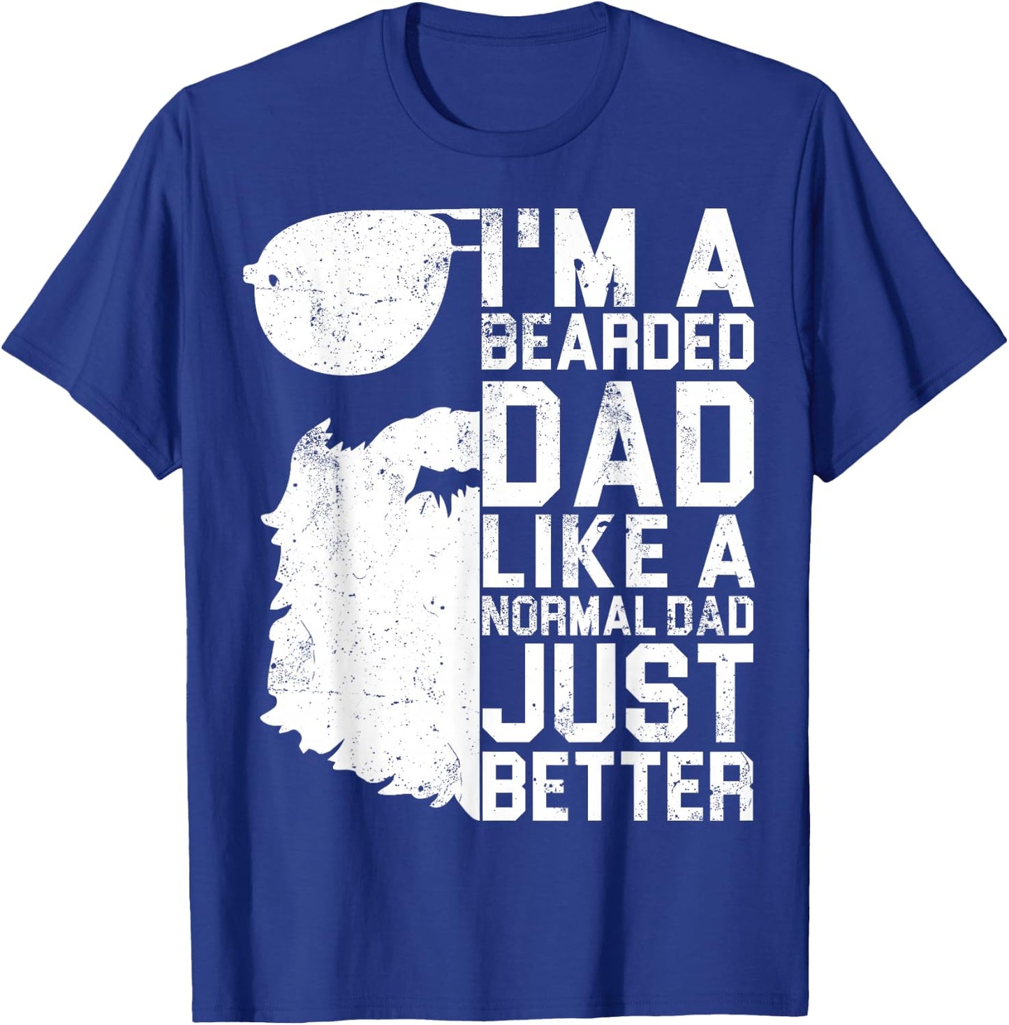 Bearded Dad Shirt Funny Beard Humor Father's Day Gift T-Shirt - T-Shirt | Royal