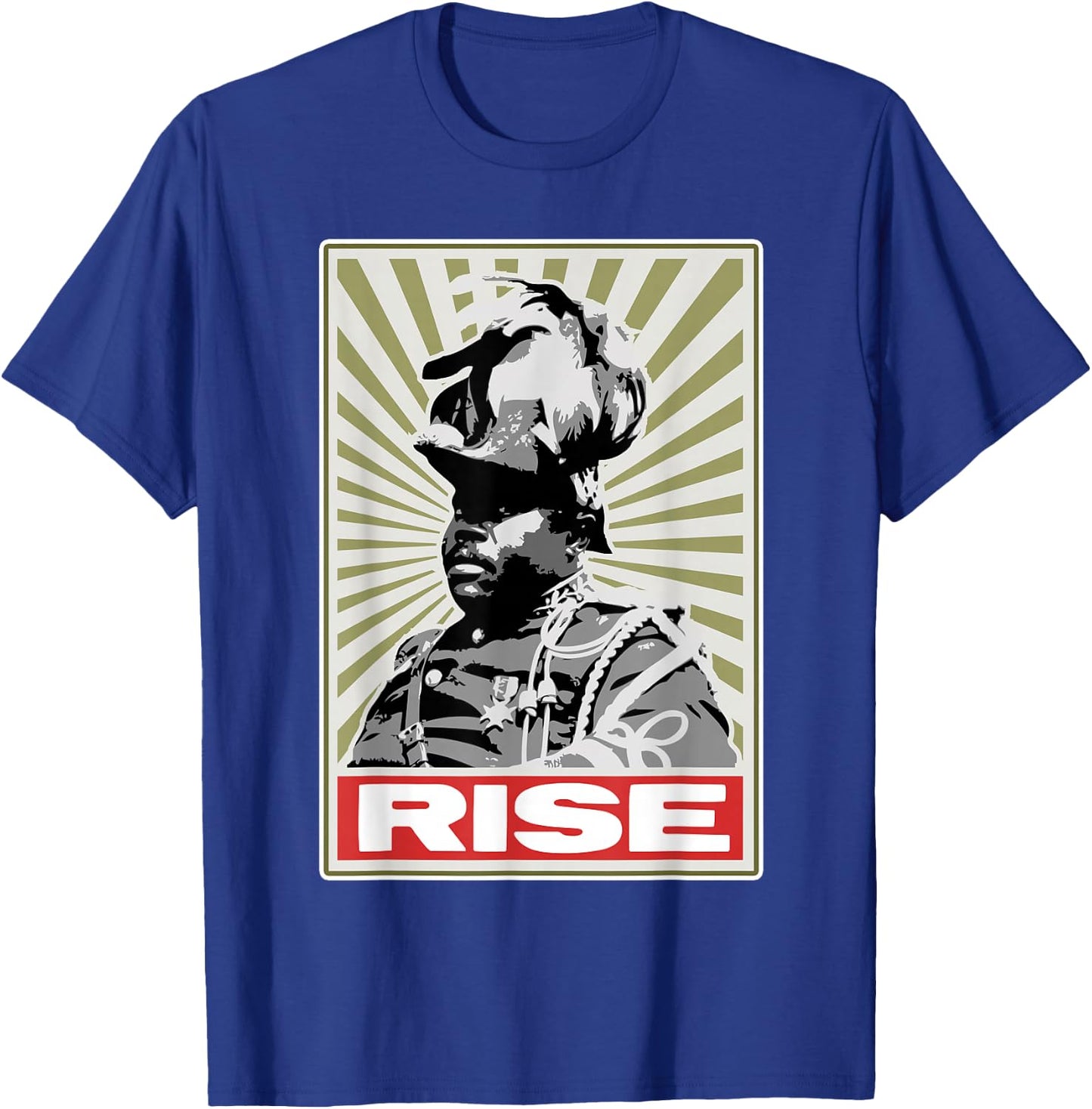 Black History Month - Rise Afrocentric T-Shirt - T-Shirt | Royal