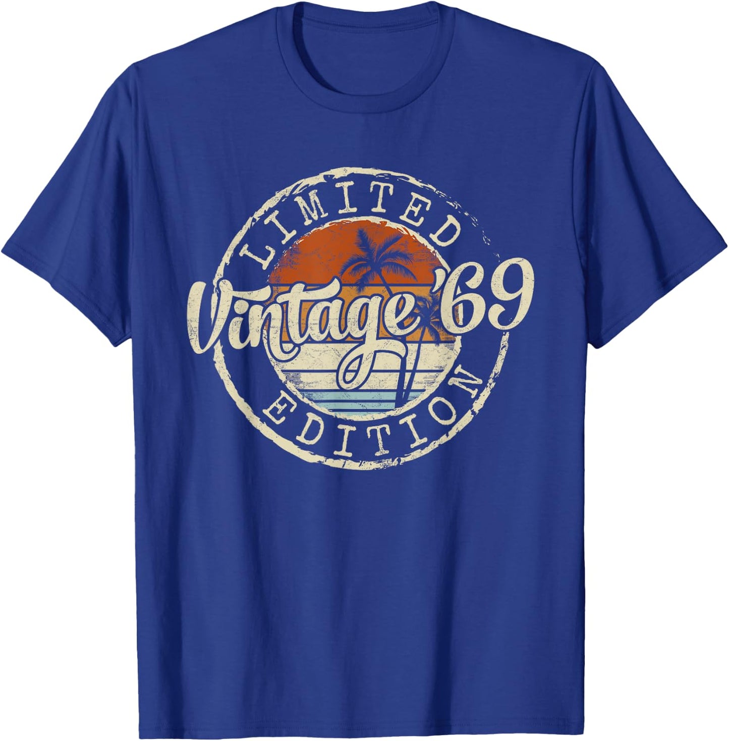 Vintage 1969 56th Birthday Gifts Women 56 Year Old T-Shirt - T-Shirt | Royal