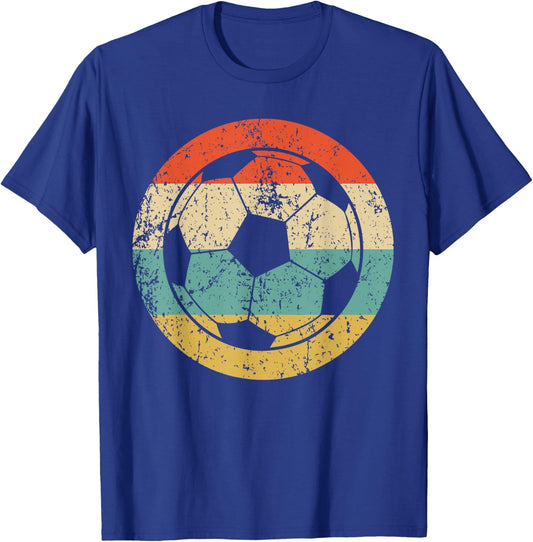 Soccer Retro Soccer Ball T-Shirt - T-Shirt | Royal