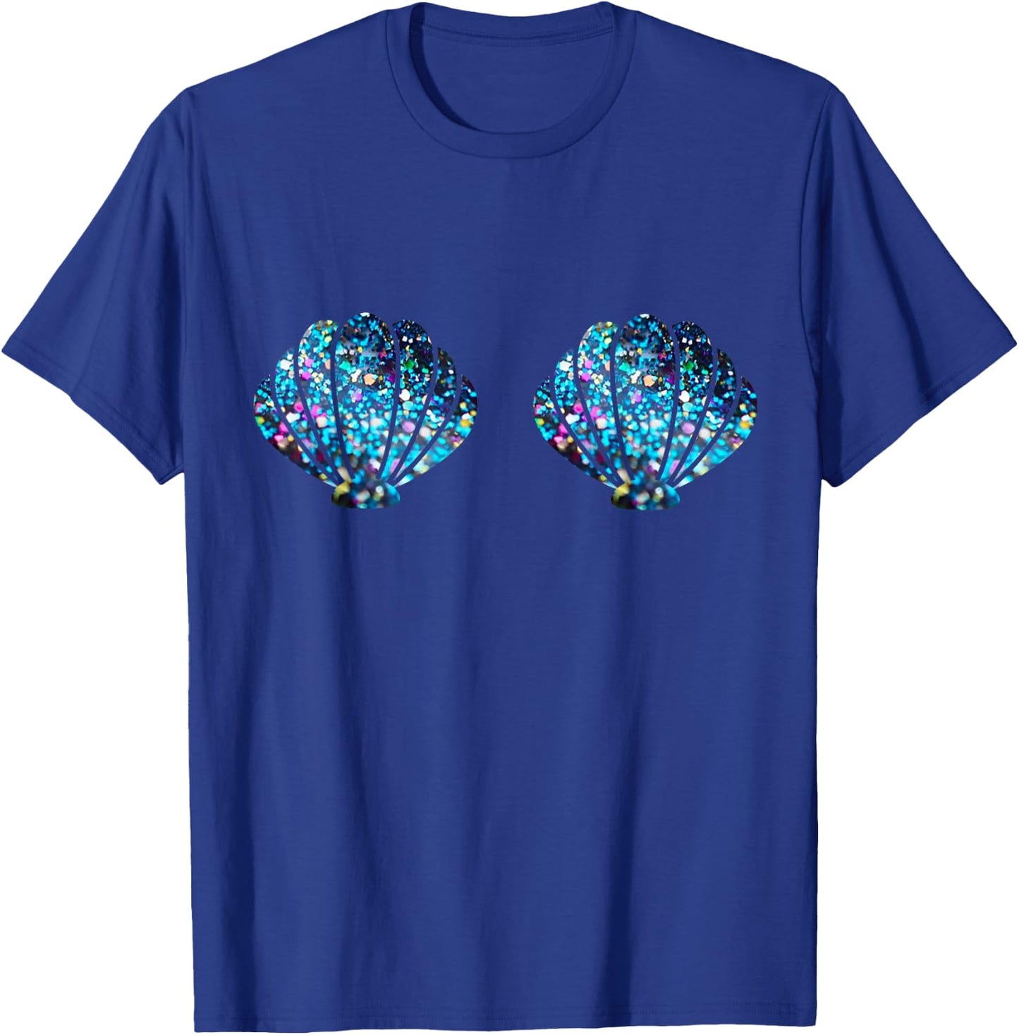 Mermaid Shell Shirt Mermaid Top Festival Birthday Party T-Shirt - T-Shirt | Royal