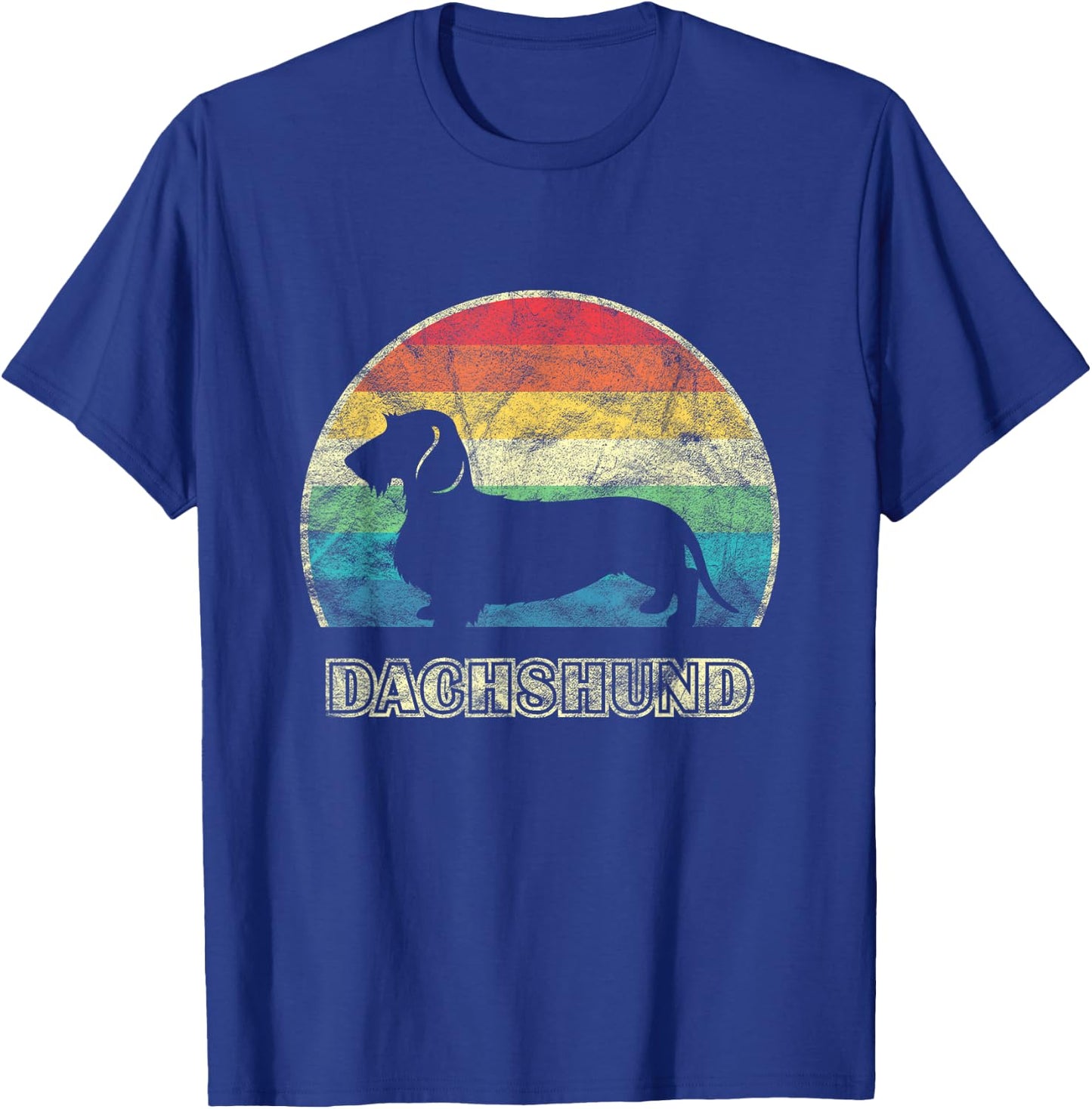 Wirehaired Dachshund Vintage Style Dog T-Shirt - T-Shirt | Royal