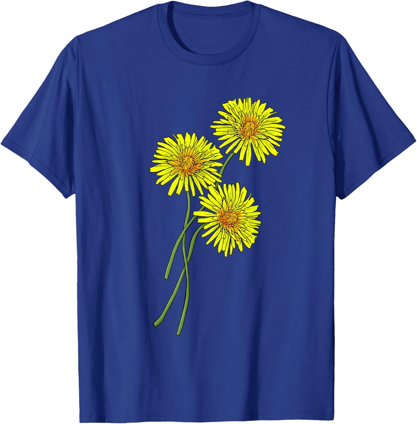 Dandelion & Thistle Bouquet Gift yellow Flowers Friends T-Shirt - T-Shirt | Royal