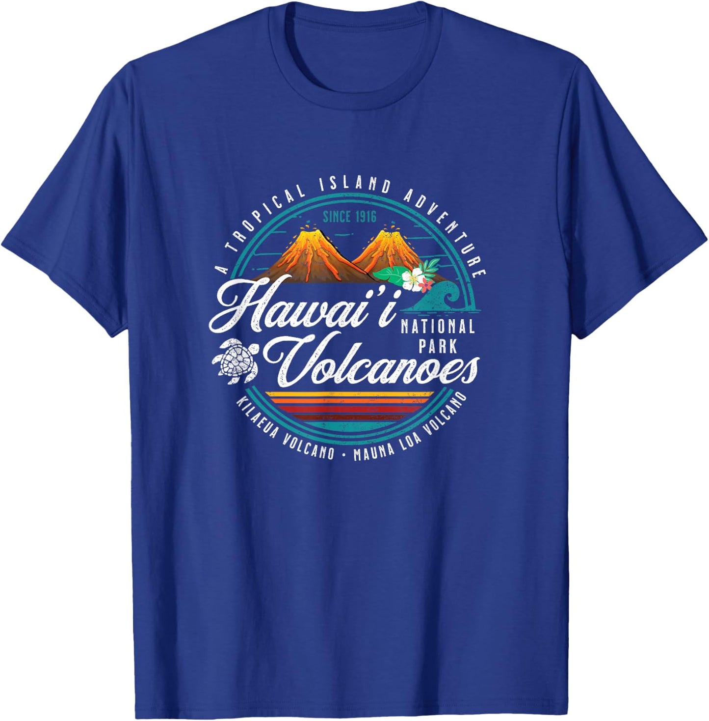 Hawaii Volcanoes National Park Kilauea Mauna Loa Souvenirs T-Shirt - T-Shirt | Royal