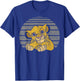 Disney Lion King Young Simba Distressed Stripes T-Shirt - T-Shirt | Royal