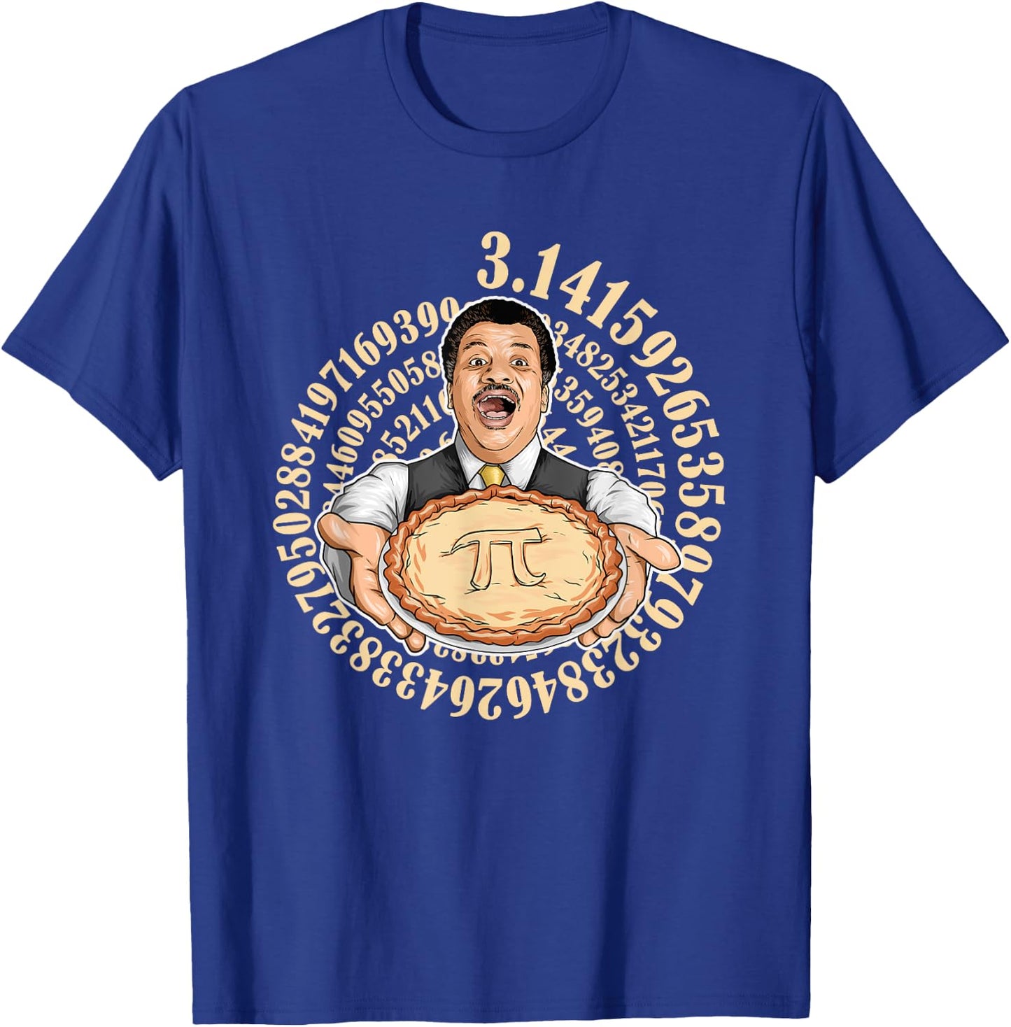 Neil deGrasse Tyson Pi Day T-Shirt - T-Shirt | Royal