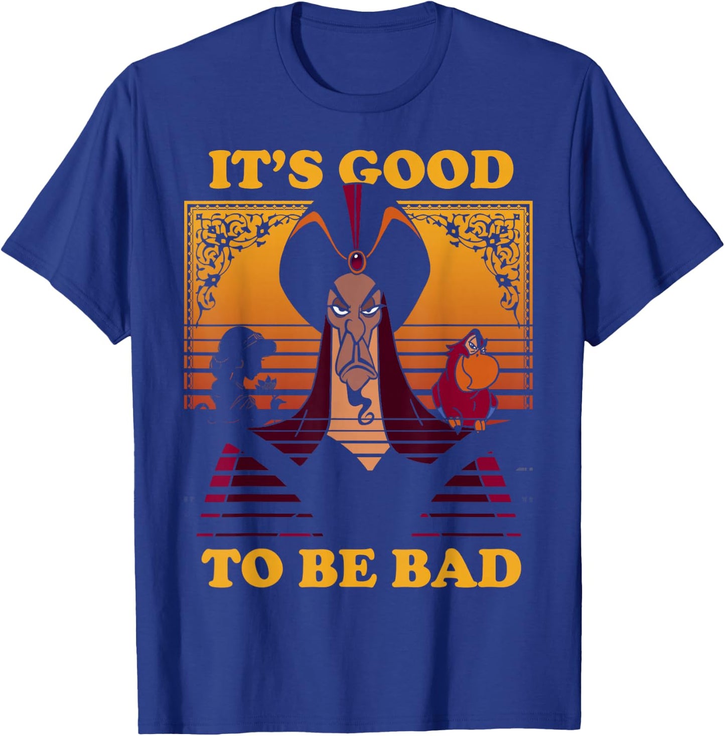 Disney Aladdin Jafar Good To Be Bad Dusk Colors T-Shirt - T-Shirt | Royal