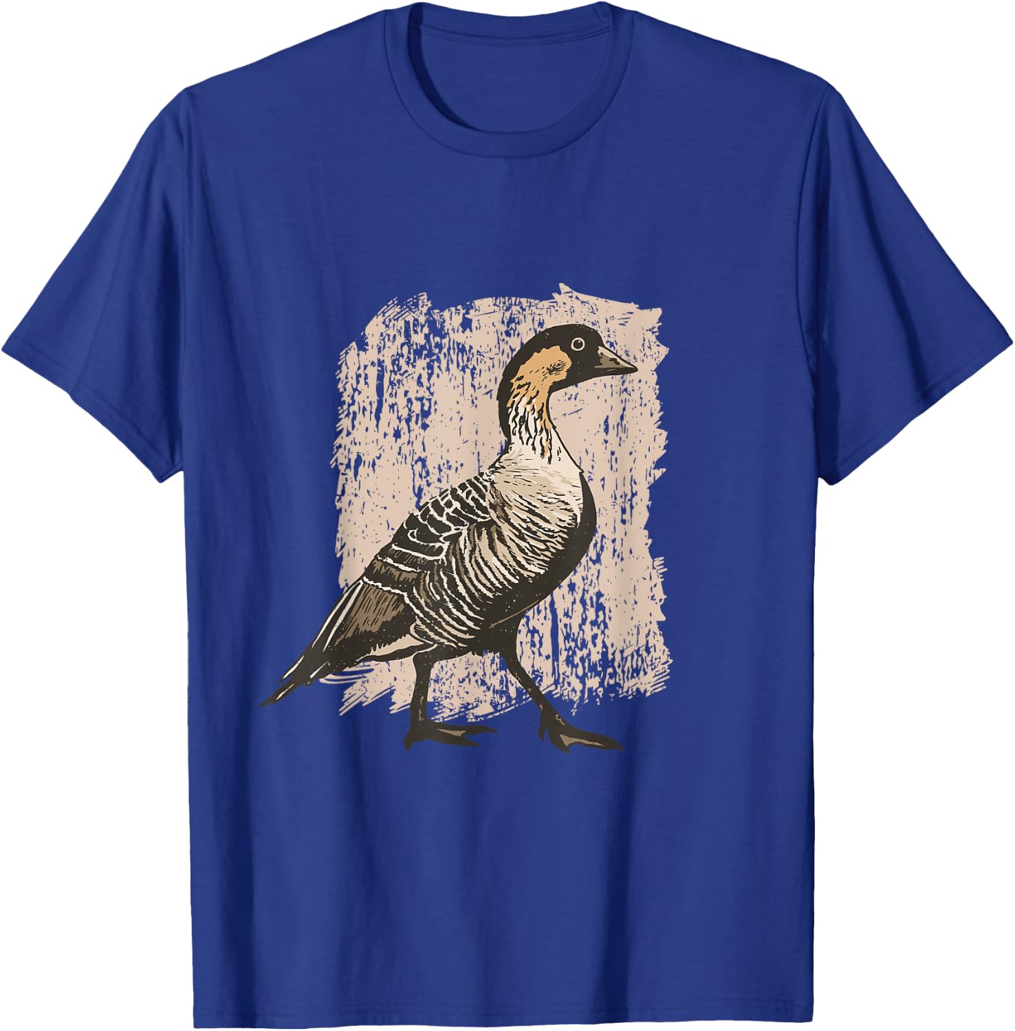 Hawaiian Bird Goose Lover Art T-Shirt - T-Shirt | Royal
