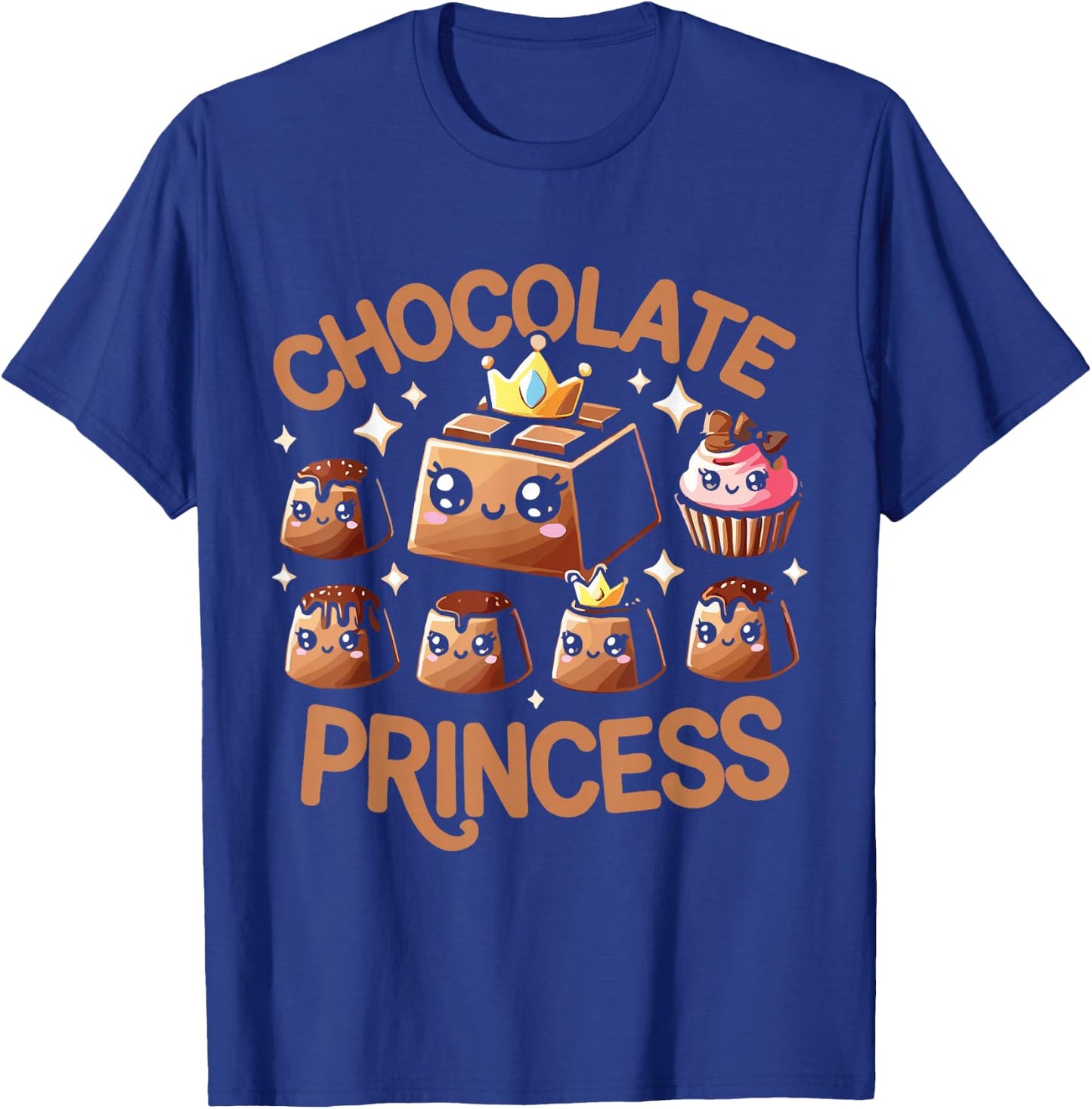 Chocolate T Shirt - Women's Chocolate Princess - Black - Small - Short Sleeve - - Modern - Chocolate-themed Design - -Kids T-Shirt - T-Shirt | Royal