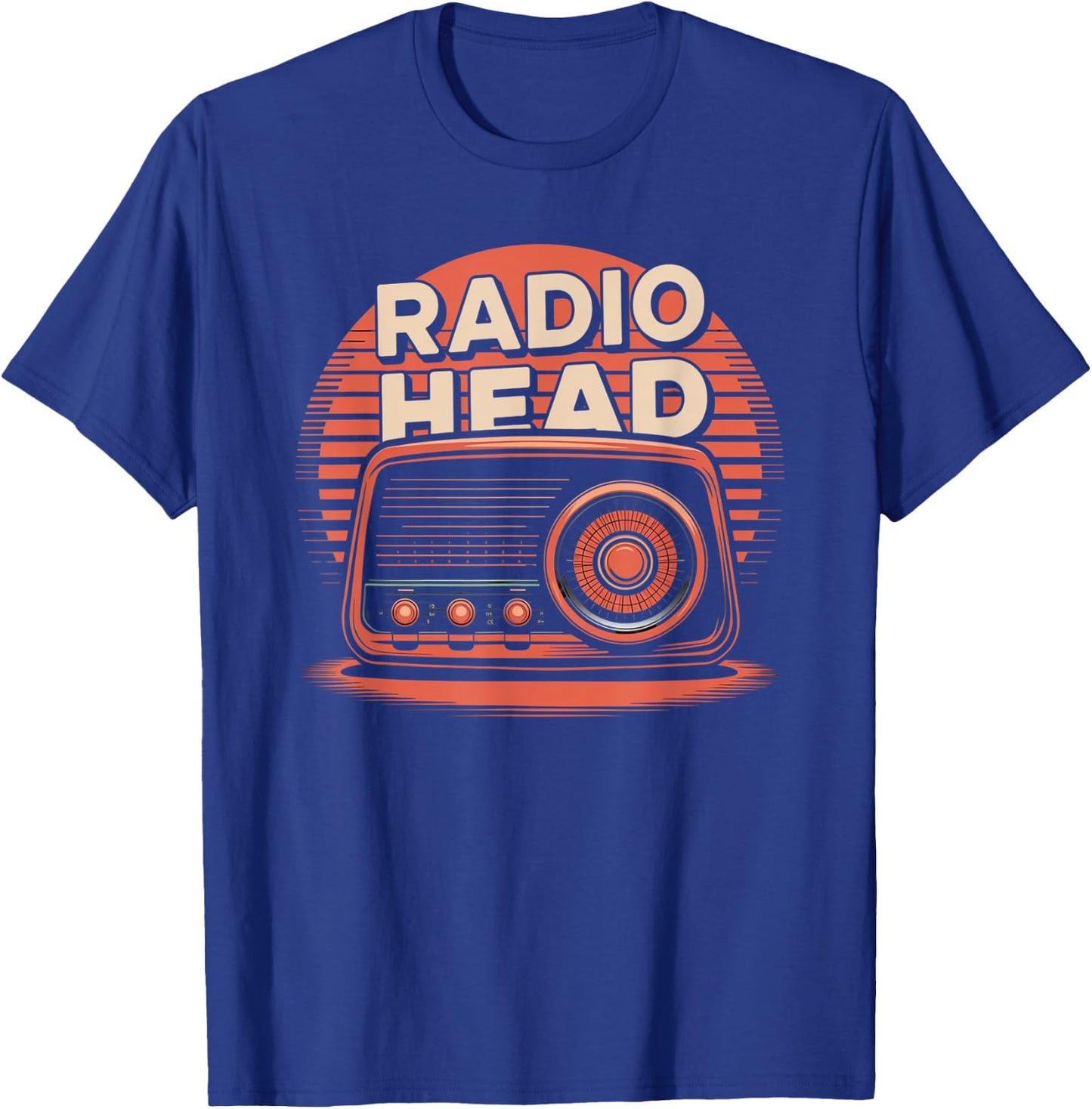 Retro Vintage Radio Head T-Shirt - T-Shirt | Royal