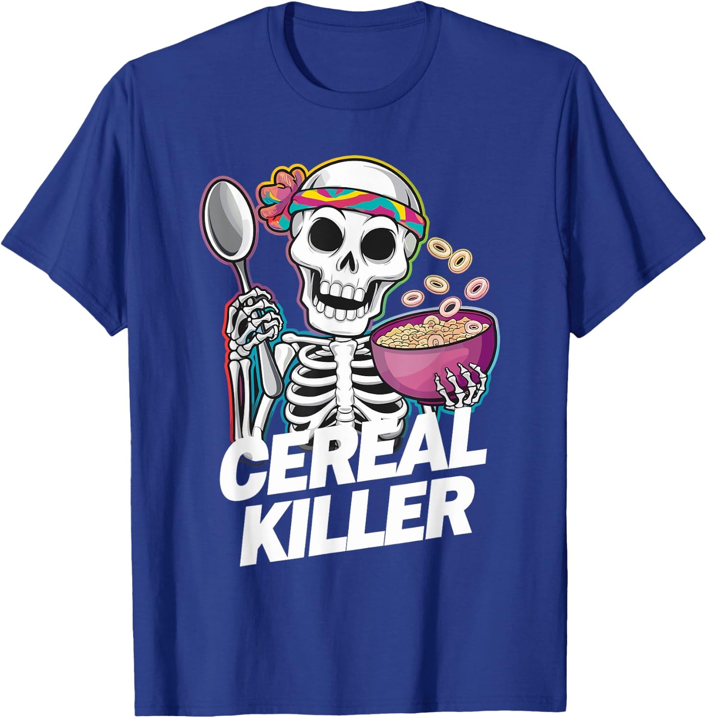 Cereal Killer Halloween Love Cereal Funny Cereal T-Shirt - T-Shirt | Royal