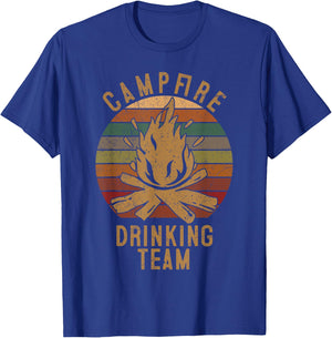 Campfire Drinking Team Camping Lovers Gifts Camper T-Shirt - T-Shirt | Royal