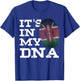 It's In My DNA Kenya Flag Kenyan Fingerprint Gifts T-Shirt - T-Shirt | Royal