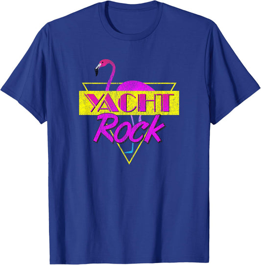 Yacht Rock Party Boat Drinking 80s Faded T-Shirt - T-Shirt | Royal