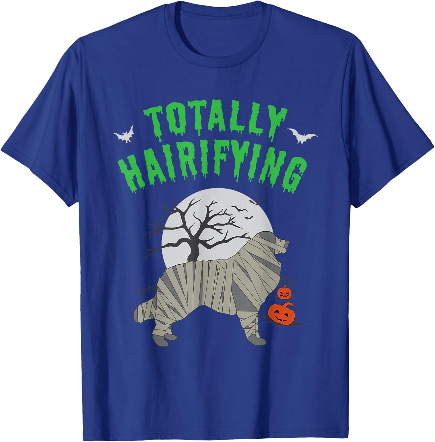 Great Pyrenees Hairifying Halloween T-Shirt - T-Shirt | Royal