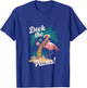 Funny Palm Tree Christmas Flamingo Holiday Merry Xmas Party T-Shirt - T-Shirt | Royal